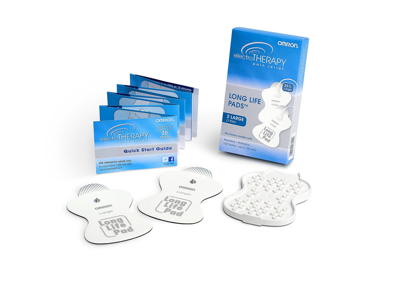 Omron Large Long Life Pads for TENS Unit (PMLLPAD-L), 1 Pair Large Pads - NewNest Australia