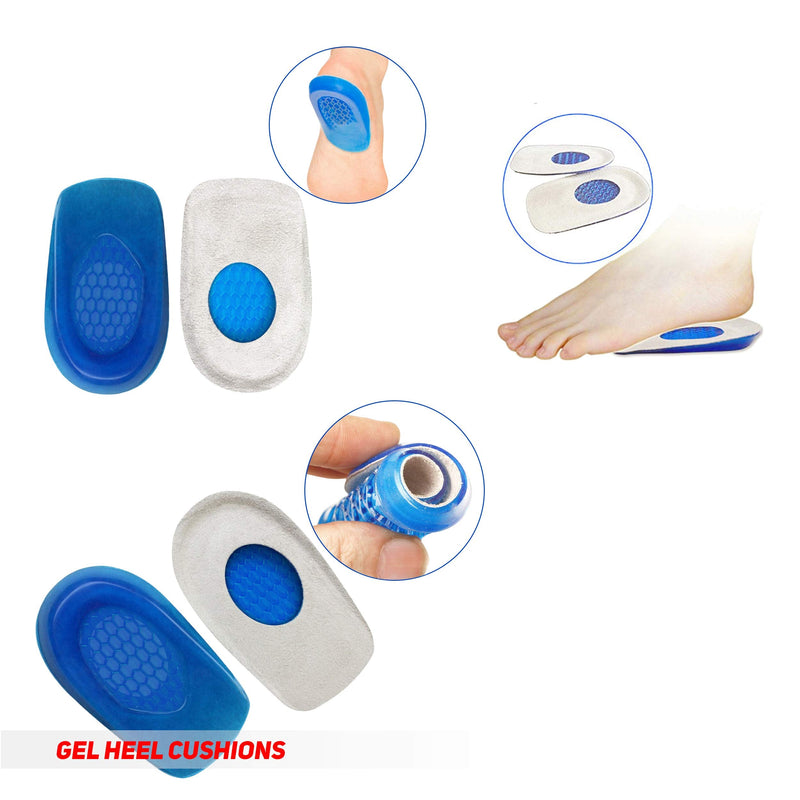 Plantar Fasciitis Foot Pain Relief 14-Piece Kit – Premium Planter Fasciitis Support, Gel Heel Spur & Therapy Wraps, Compression Socks, Foot Sleeves, Arch Supports, Heel Cushion Inserts & Heel Grips SMALL (Women 4 - 7.5) - NewNest Australia