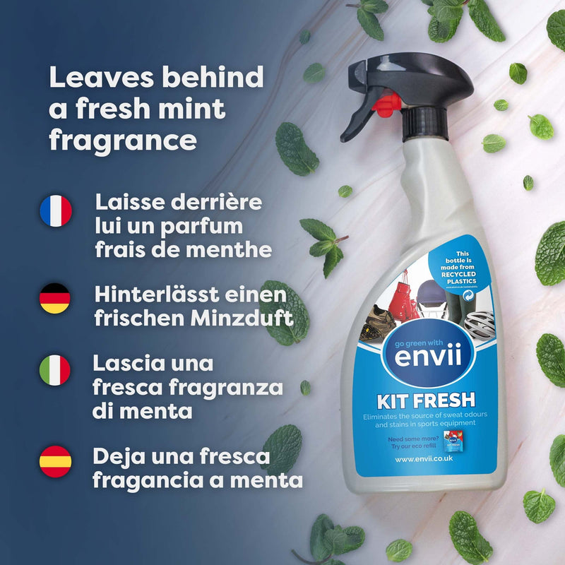 Envii Kit Fresh - Shoe Deodorant Odor Neutralizer | Natural shoe spray against odor and sweat | For safety shoes, work shoes, sneakers, sports shoes & more | 12 months neutral shoe climate 750.00 ml (pack of 1) - NewNest Australia