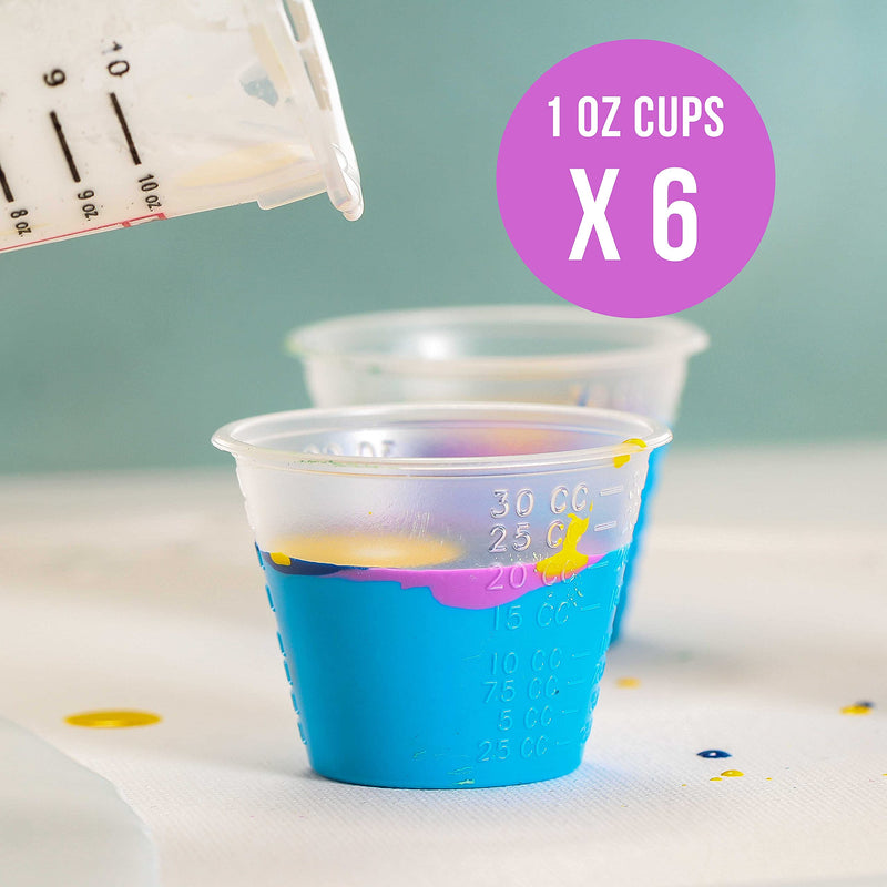 TCP GLOBAL Premium Paint Mixing Essentials Kit. Comes with 12 Mixing Cups, 6 Lids, 12 Wooden 12" Mixing Sticks, 12 Wooden Mini Mixing Paddles, 12 HQ 190 Mesh Paint Strainers & Paint Can Opener. - NewNest Australia