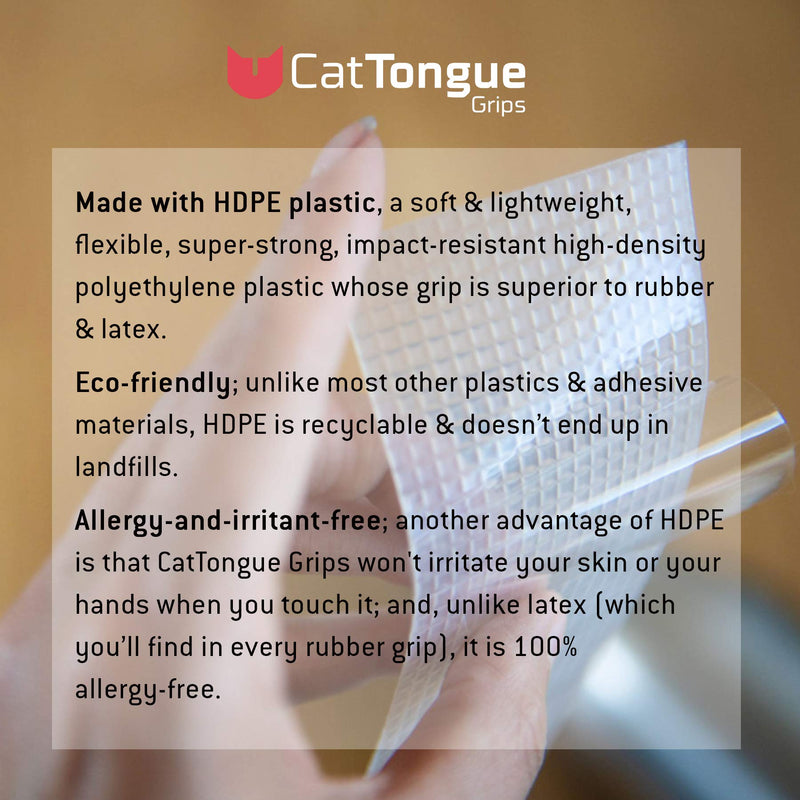 Non-Abrasive Grip Tape by CatTongue Grips – Heavy Duty Waterproof Anti Slip Tape for Indoor & Outdoor Use - Thousands of Grippy Uses: Home Goods, Hardware, Accessible Home and More! (Clear Tape) 1 Pack Clear - NewNest Australia