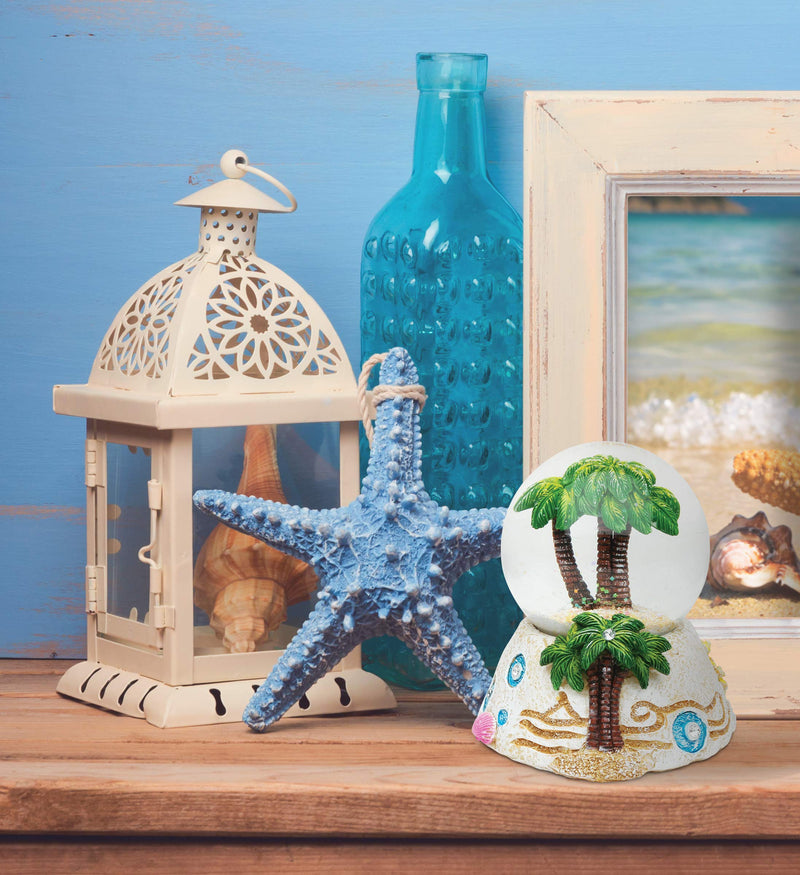 NewNest Australia - COTA Global Palm Tree Snow Globe Dome Resin Beach Collection Tropical Summer Nautical Theme Hawaiian/Mexican/Bahamas Room Decoration Size: 3.8 x 3.5 x 3.5 inches Unique Gift Toy Display 