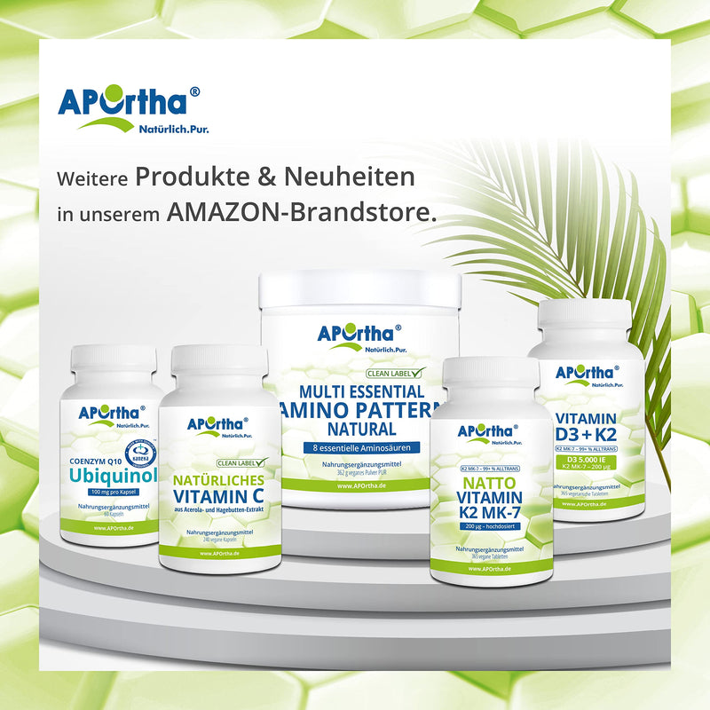 Aportha Multi Essential Amino Pattern I 300 Capsules With 8 Essential Amino Acids According To Prof. Dr. Luc√†-Moretti For Optimized Protein Supply, Amino Acids Complex High Dose Eaa Vegan - NewNest Australia