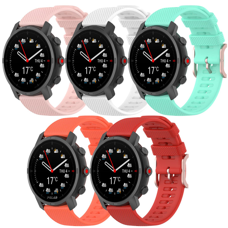Band for Polar Vantage M2, Quick Release Band Replacement for Polar Grit X/Vantage M/Vantage M2 Fitness Watch (No Tracker, Replacement Bands Only) 5PCS Bands-Girl - NewNest Australia