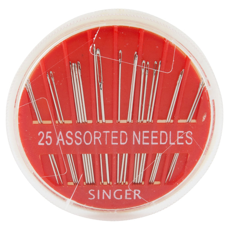 SINGER 00276 Assorted Hand Needles in Compact, 25-Count,Assorted 25/Pkg 1-Pack - NewNest Australia