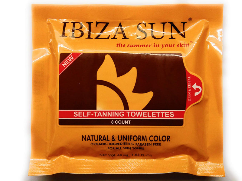 Organic Self Tanner -Sunless Tanning Wipes for Face & Body,Natural Ingredients,Self Tanning Towelettes,No sunless tanner smell, Paraben Free,Cruelty Free,Vegan.For all skin tones.8 count. - NewNest Australia