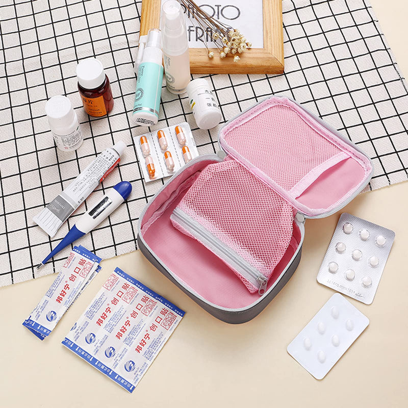 Medicine Bag Portable Mini First Aid Sets Small First Aid Bag Medical Emergency Bag Empty Portable Mini Travel Emergency Bag For Home, Travel And Camping Empty Pack Of 2 - NewNest Australia
