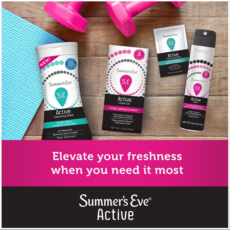 Summer's Eve Active Freshening Spray, Absorbs Moisture, 2 oz 2 Ounce (Pack of 1) - NewNest Australia