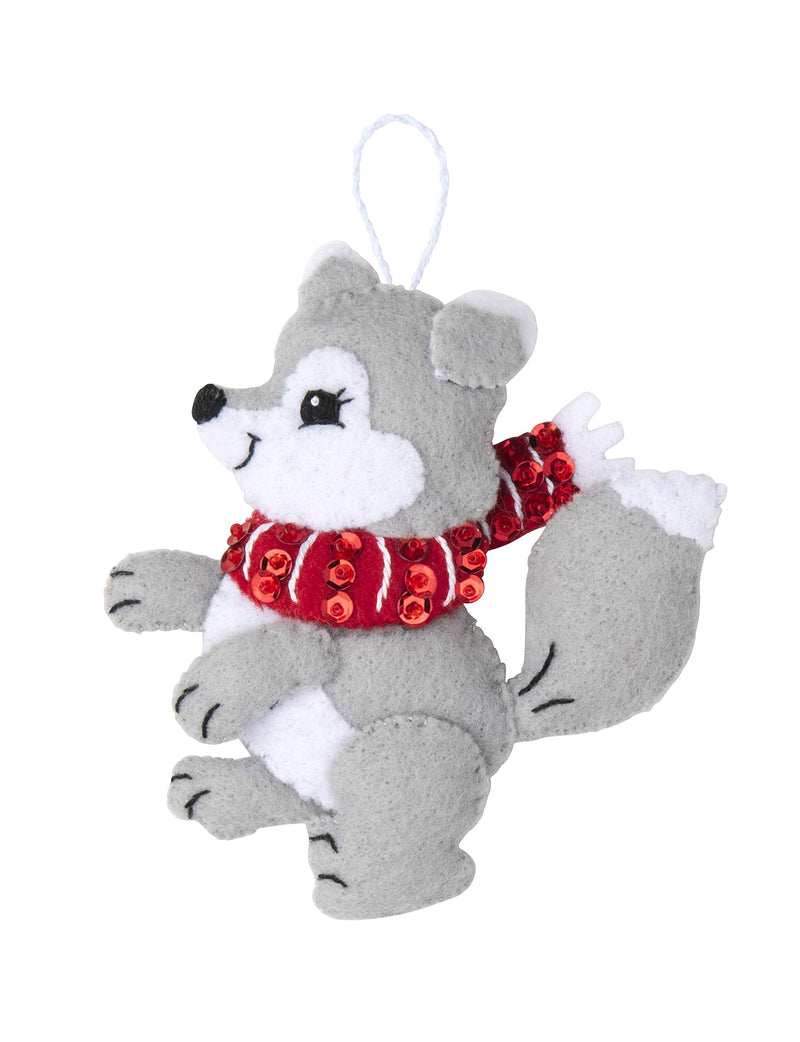 Bucilla, Christmas Dogs, Felt Applique Ornament Kit, Set of 6 - NewNest Australia