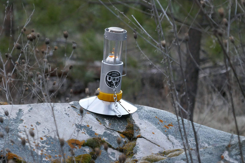 NewNest Australia - Survival Stand (Hivis Yellow) for UCO Candle Lantern System. Essential for Emergency Preppers! Great for Tenting, Hiking, Camping ! 