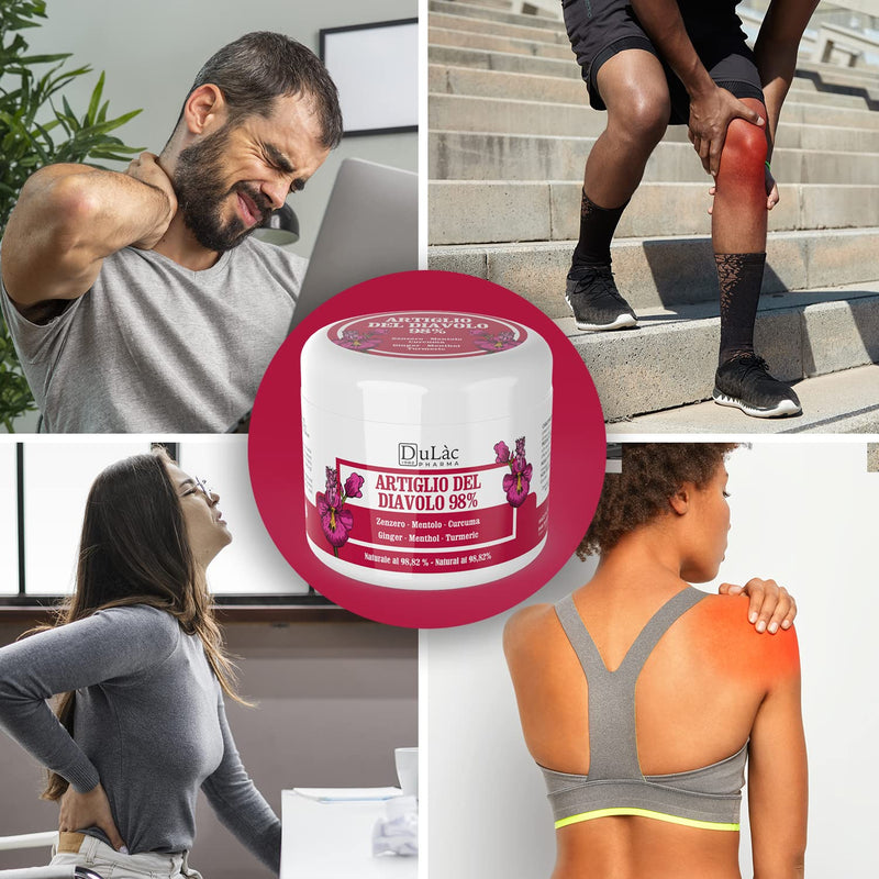 Devil's Claw Gel 98% Extra Strong, 500 ml, Made in Italy for Massage to Joints and Muscles, Natural Formula and Dermatologically Tested on Sensitive Skin - Dulàc Pharma - NewNest Australia