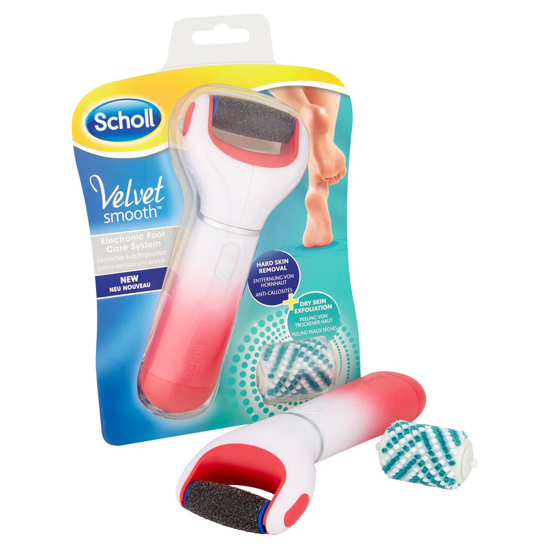 Scholl Velvet Smooth Electronic Foot File Pink - NewNest Australia