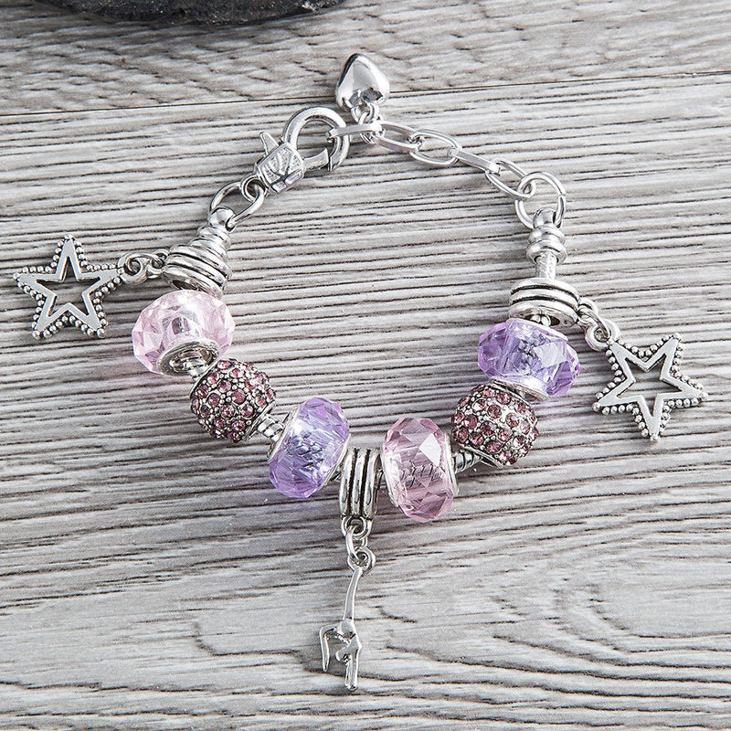 Gymnastics Charm Bracelet- Gymnastics Jewelry- European Style Snake Chain Bracelet- Perfect Gymnast Gift - NewNest Australia