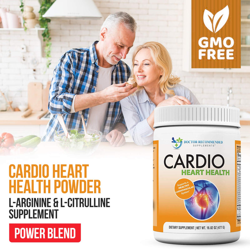 Cardio Heart Health Powder – L-Arginine Supplement 5000mg & L-Citrulline 1000mg,16.82 oz 1.05 Pound (Pack of 1) - NewNest Australia