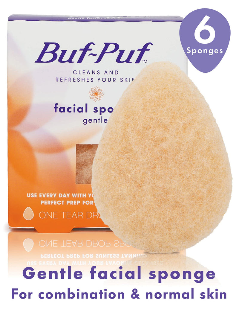 Buf-Puf Gentle Facial Sponge, Dermatologist Developed, Removes Deep Down Dirt & Makeup Causes Breakouts and Blackheads, Reusable, Exfoliating, 1 Count Buf Puf Gentle Facial Sponge - NewNest Australia