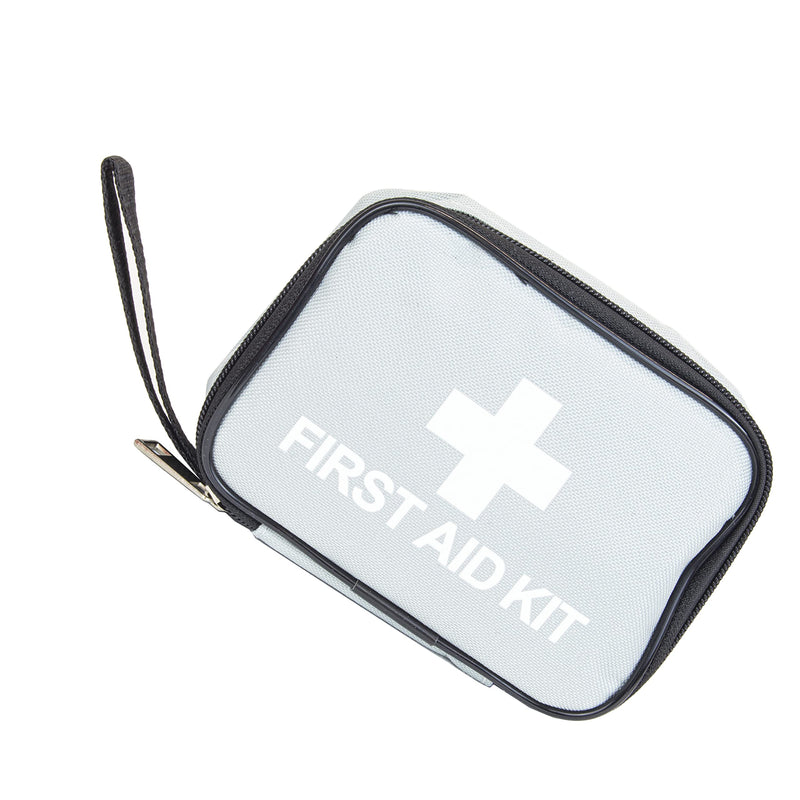 Clay Roberts First Aid Kit, Grey, Compact First Aid Kit Bag, Bandages, Dressing Pads, Plasters, Emergency & Medical Supplies, 1st Aid Kit Bag for Travel, Home, Family, Holidays, Cars and Camping - NewNest Australia