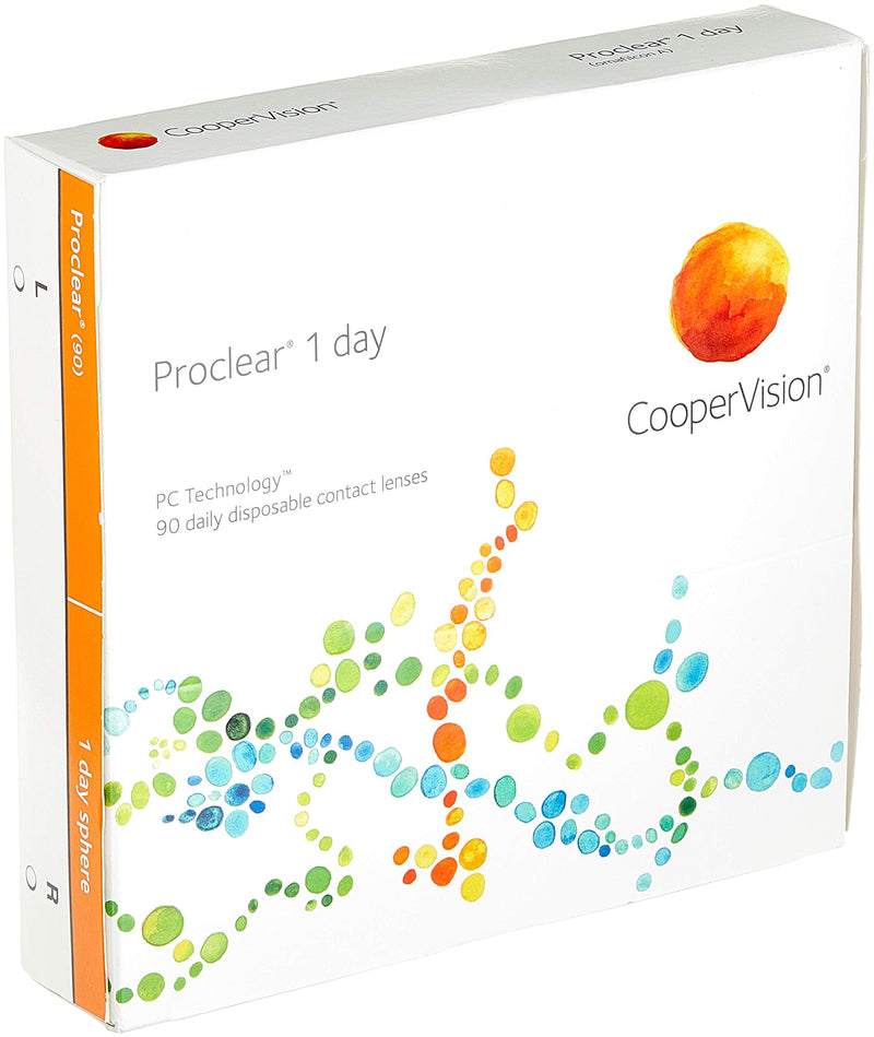 Proclear 1 Day daily lenses soft, 90 pieces / BC 8.7 mm / DIA 14.2 / -3.25 diopters -3.25 diopters 8.7 millimeters 14.2 millimeters - NewNest Australia