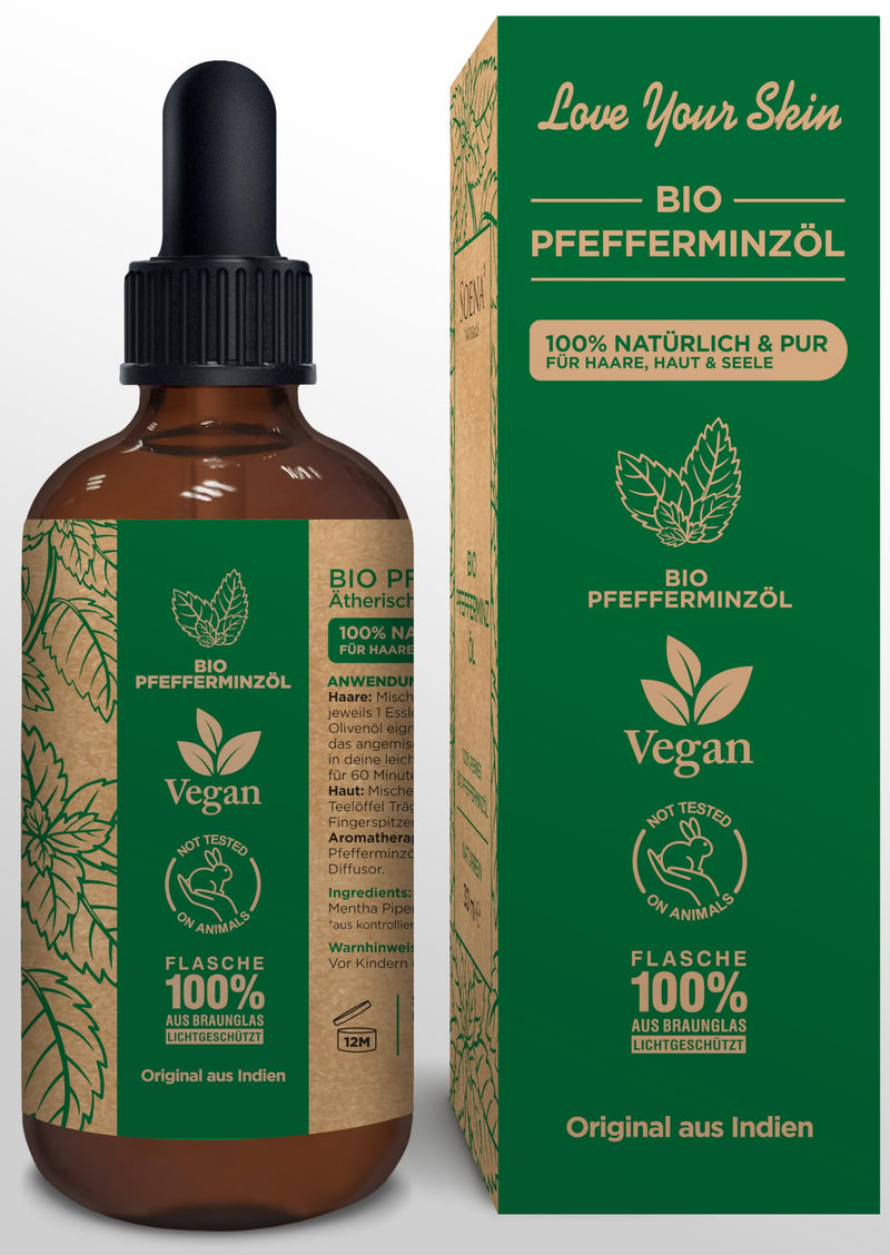 INTRODUCTORY PRICE – 100% ORGANIC PEPPERMINT OIL | Natural & Pure - Essential Oil | Mint Oil - Promotes Hair Growth - Hair Oil for Hair Loss | Aromatherapy - Relieves Headaches | Therapeutic oil - NewNest Australia