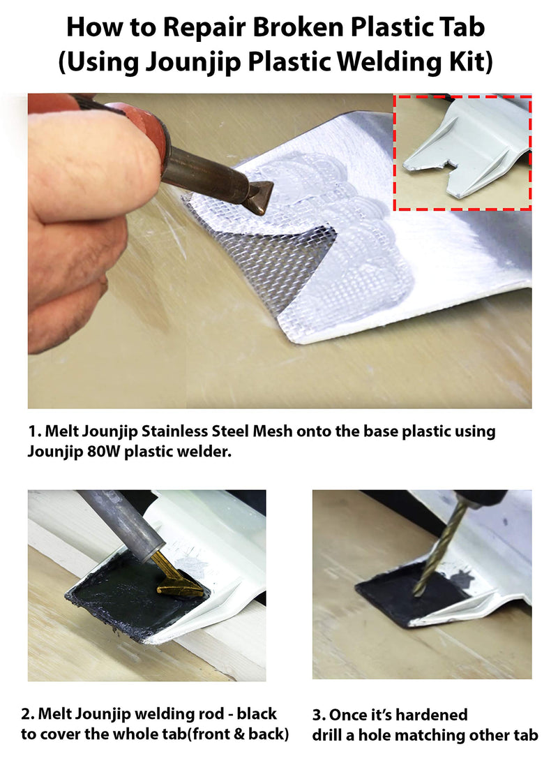2pc Jounjip Replacement Tips for Jounjip or Gino Brand 80 Watt Plastic Welding Kits - 1/4"-28 Thread - NewNest Australia