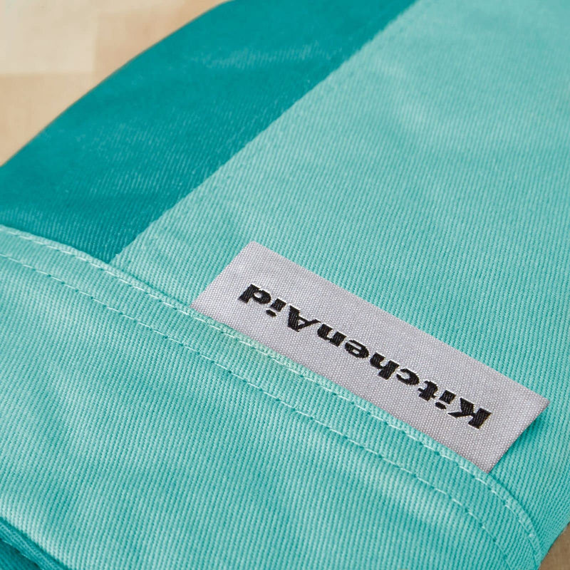 KitchenAid Beacon Two-Tone Oven Mitt 2-Pack Set, 5.75"x13", Aqua Sky 5.75"x13" - NewNest Australia