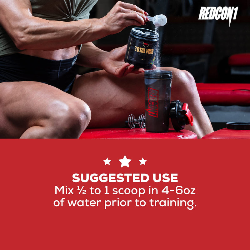 Redcon1 Total War - Pre Workout, 30 Servings, Boost Energy, Increase Endurance and Focus, Beta-Alanine, Caffeine (Blue Lemonade) Blue Lemonade 30 Servings (Pack of 1) - NewNest Australia