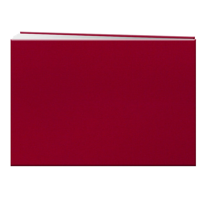 Pioneer 5 Inch by 7 Inch Postbound Fabric Frame Front Memory Book, Apple Red 5"x7" - NewNest Australia