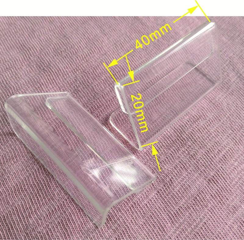 RUIXUAN Set of 30PCS Mini Sign Display Holder, L Shape Clear Acrylic Price Card Tag Label Stand , Counter Top Stand 4x2cm - NewNest Australia