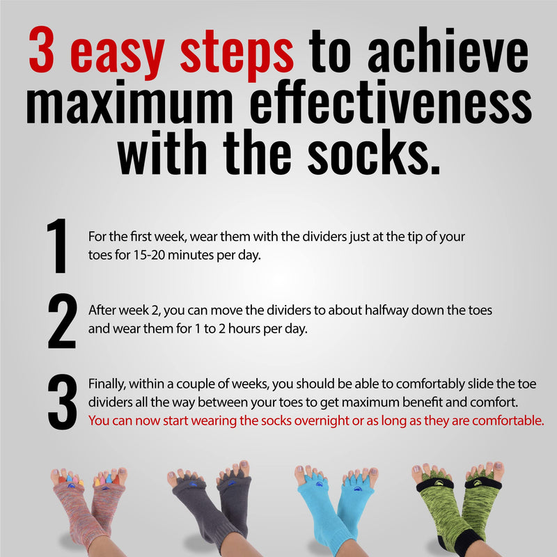 Original foot alignment socks green/black Happy Feet L - NewNest Australia