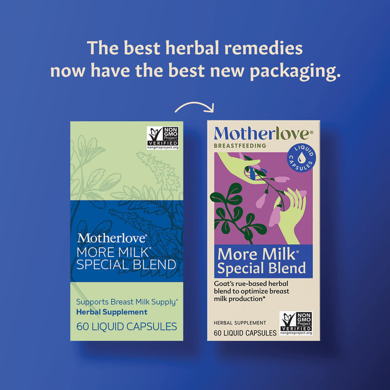 Motherlove More Milk Special Blend (60 Liquid caps) Herbal Lactation Supplement w/ Goat’s Rue to Build Breast Tissue & Optimize Breast Milk Supply 60 Count (Pack of 1) - NewNest Australia
