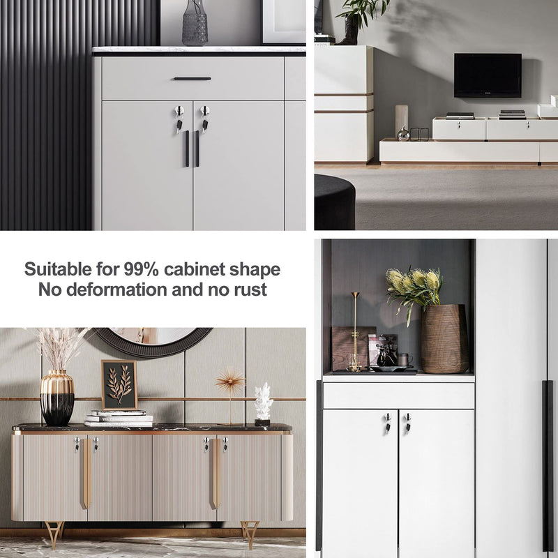 2 Pack Cam Locks Keyed Alike, 1-1/8" Cabinet Locks with Keys, RV Storage Lock Secure RV Compartment Door Toolbox Mailbox Lock Replacement Set, Zinc Alloy 2 Pack 1-1/8 Inch - NewNest Australia