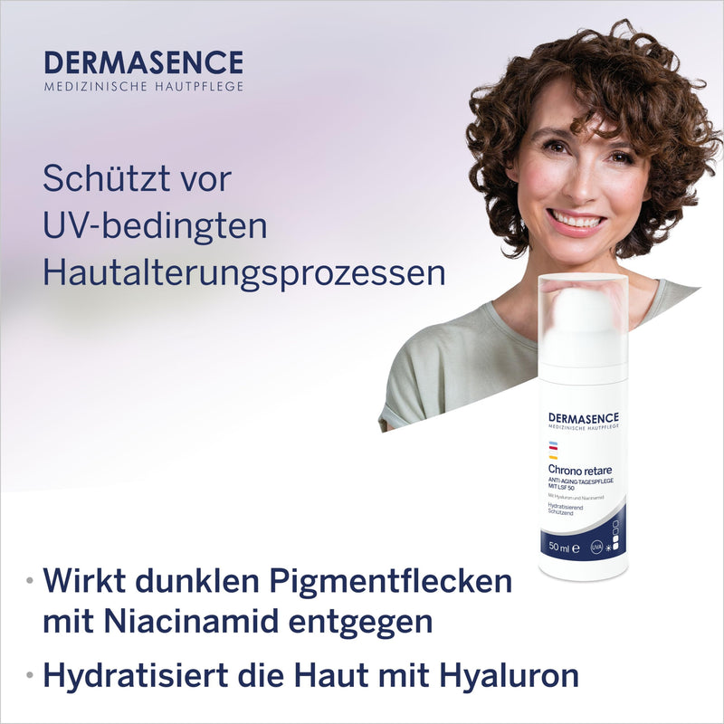 DERMASENCE Chrono retare anti-aging day care SPF 50, 50 ml - day care with high UV protection - NewNest Australia