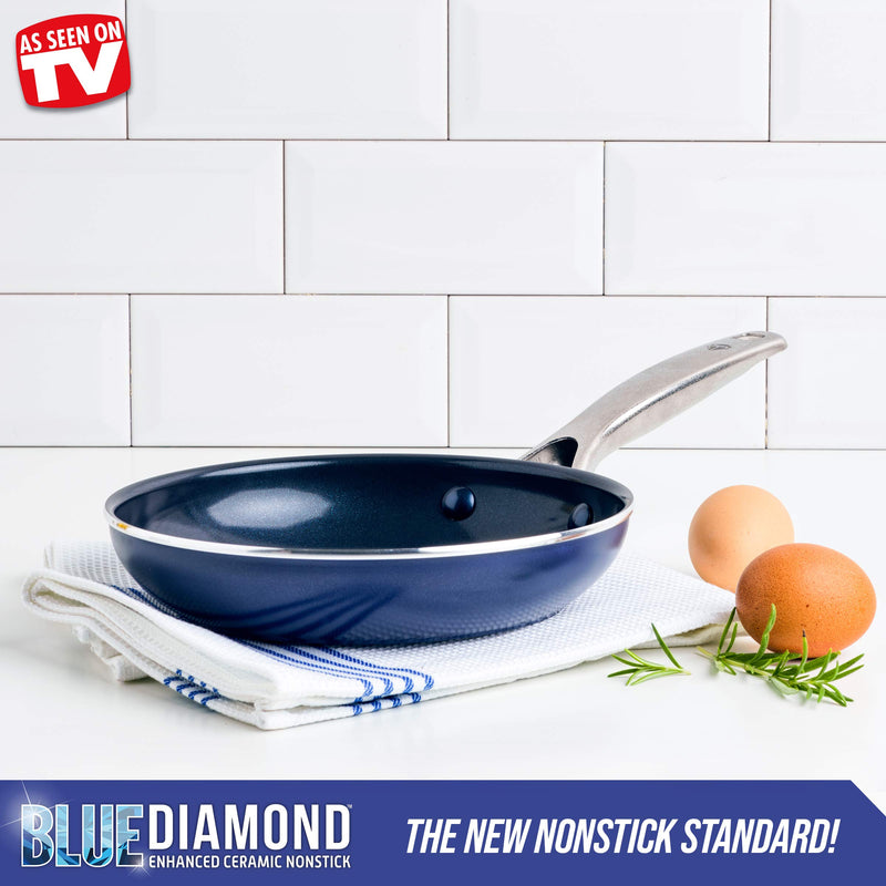Blue Diamond Cookware Ceramic Nonstick Frying Pan, 8" Frying Pan, 8" - NewNest Australia