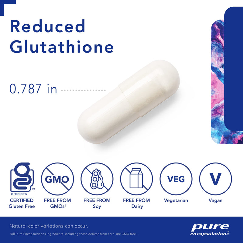 Pure Encapsulations Reduced Glutathione | Hypoallergenic Antioxidant Supplement to Support Liver and Cell Health* | 60 Capsules 60 Count (Pack of 1) - NewNest Australia