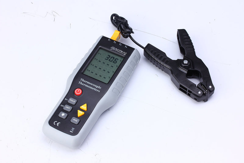 PerfectPrime TL0005, Pipe Clamp Temperature Flat Lead for K-Type Probe Thermocouple Sensor in Temperature Range From -40~200°C/393°F 200C /Pipe Clamp - NewNest Australia