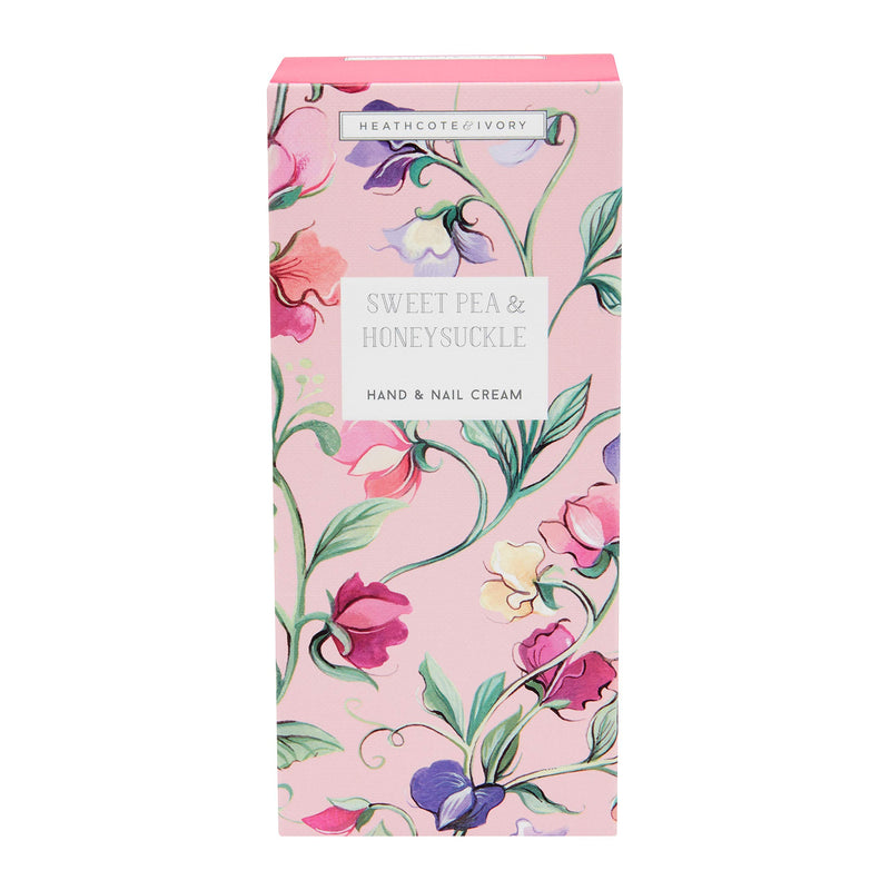 Heathcote & Ivory Sweet Pea & Honeysuckle Hand & Nail Cream, 100Ml New Hand & Nail Cream - NewNest Australia