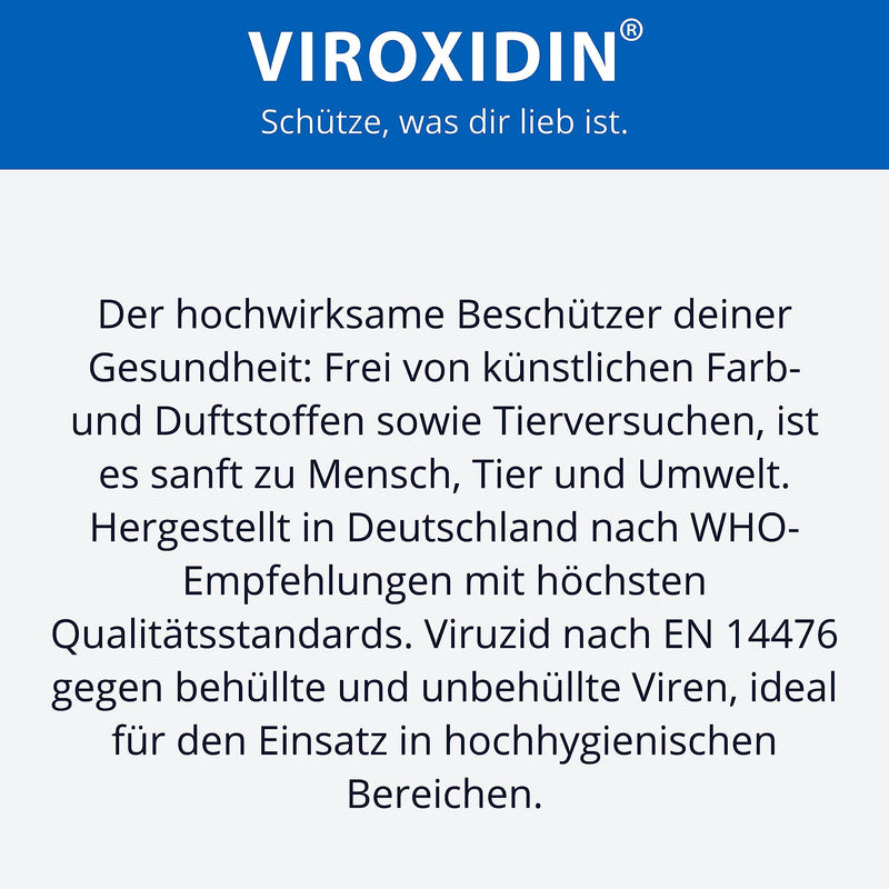 Viroxidin Disinfectant For Hands, 500 Ml Euro Dispenser Bottle, Virucide, Kills 99% Bacteria, 83% Alcohol (Ethanol), Hand Disinfectant Against Bacteria, Viruses And Fungi For Rubbing, 500 Ml (430 G) - NewNest Australia