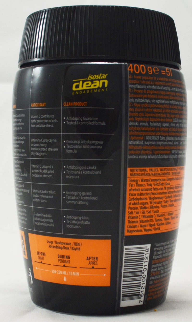 Isostar Hydrate and Perform Orange Powder 400g - NewNest Australia