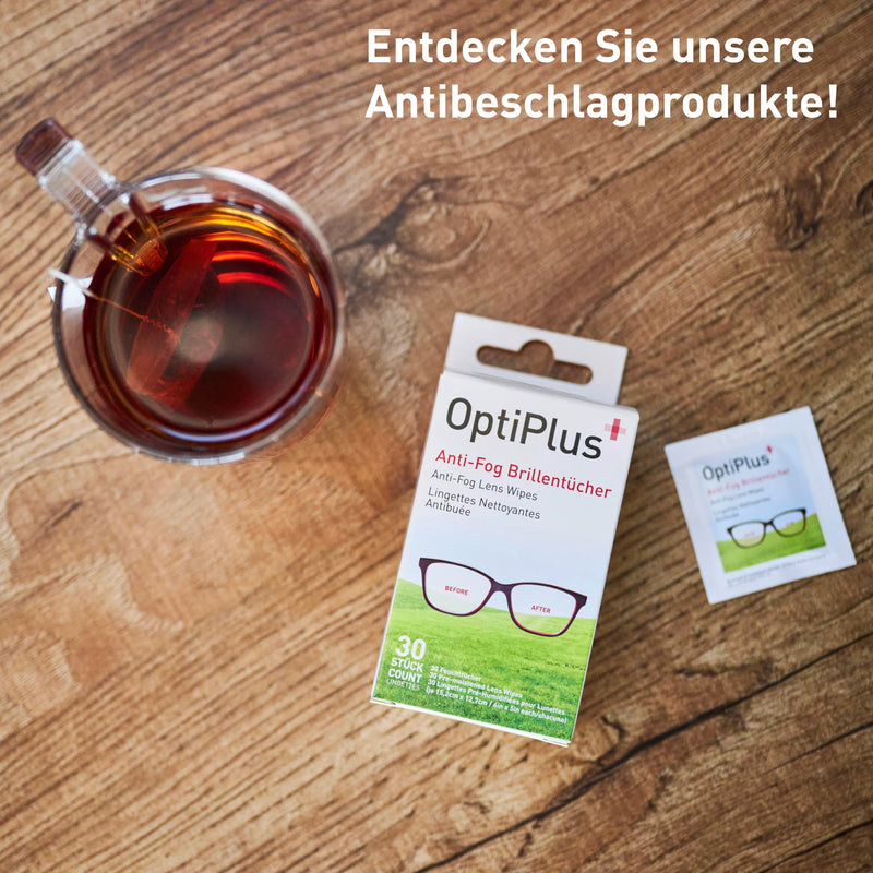 OptiPlus Anti-Fog glasses cleaning cloths - 30 pieces gentle & thorough cleaning of your glasses lenses - long-lasting protection for multiple coatings - ideal for on the go or traveling (1) 1 - NewNest Australia