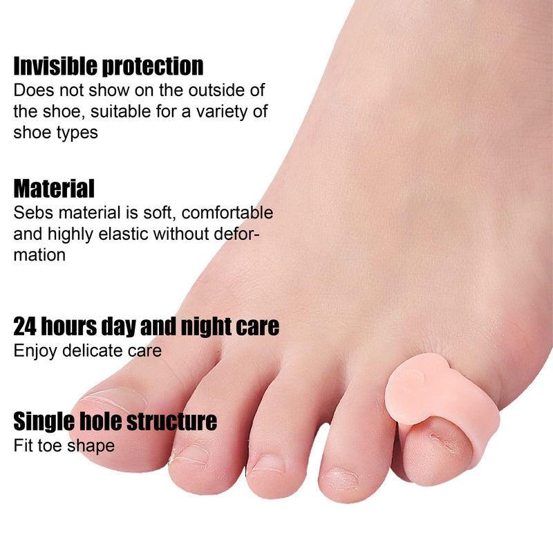 Toe spreader, pack of 6 gel toe stretchers, little toe, silicone toe separators for bunion and hammer toes, hallux valgus correction, relief pressure and pain, toe stretcher for overlapping toes - NewNest Australia