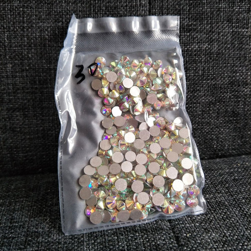 288pcs 30ss 6mm Rhinestones Nail Crystals AB Nail Art Rhinestones Round Flatback Glass Gems Stones Beads for Nails Decoration Crafts Eye Makeup Clothes Shoes Vases (288pcs SS30) 288pcs SS30 - NewNest Australia