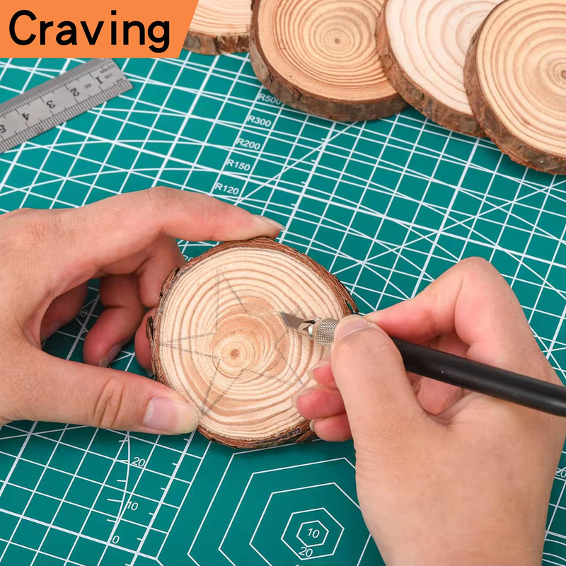 18" x 12" Self-Healing Cutting Mat for Craft, Idemeet Cutting Board with Grid, Non-Slip Cut Mat Board for Vinyl, Double-Sided Rotary Cut Board for Sewing, Quilting, Hobby, A3 A3 - 18" x 12" 1 - Green - NewNest Australia