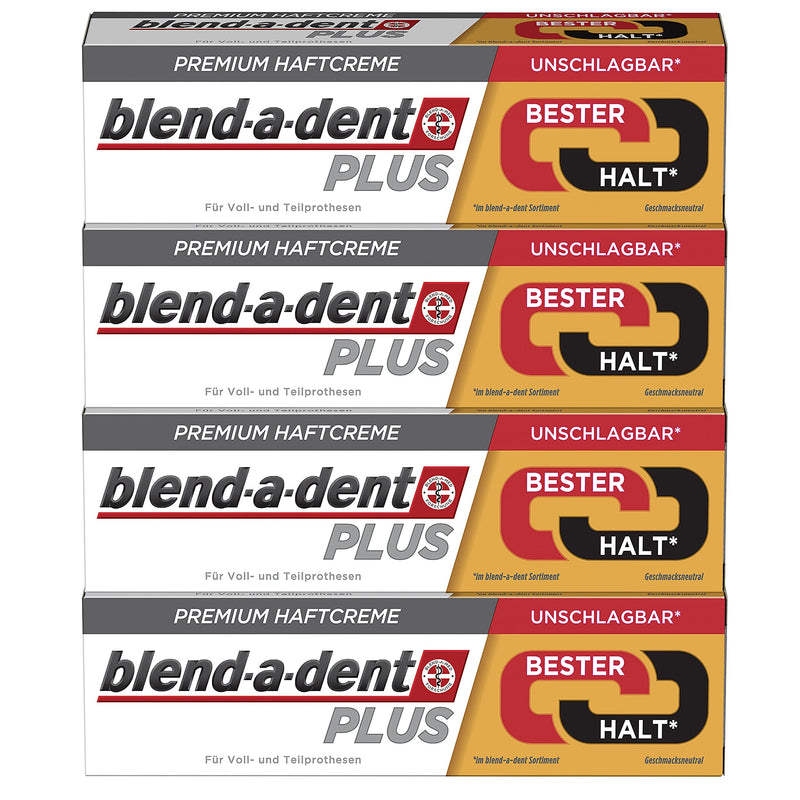 Blend-a-dent Plus Best Hold Premium Adhesive Cream 4 x 40g - NewNest Australia