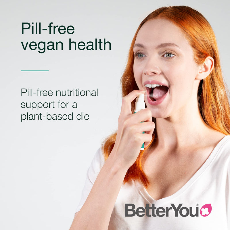 Better You Vegan Health Daily Oral Spray |3000 IU (75UG) of Vitamin D | Contains Vitamin D, Vitamin B12, Iron and Iodine | 25ml | Natural Mixed Berries Flavour - NewNest Australia