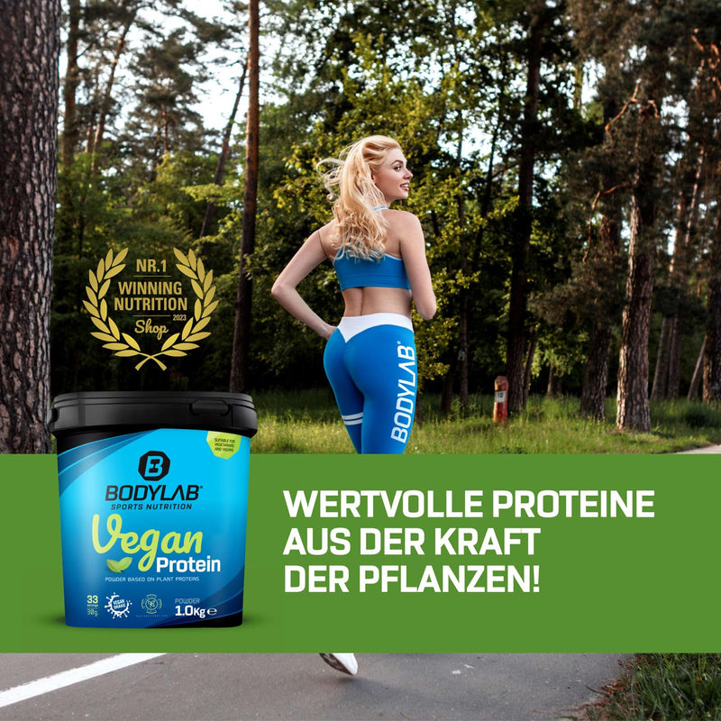 Bodylab24 Vegan Protein Banana Bread, 1000 G, 100% Vegan Protein Powder From Farm Beans, Pea And Pumpkin Seed Protein, With 80 G Protein Each 100 G Powder, Ideal For Muscle Building And Maintenance - NewNest Australia
