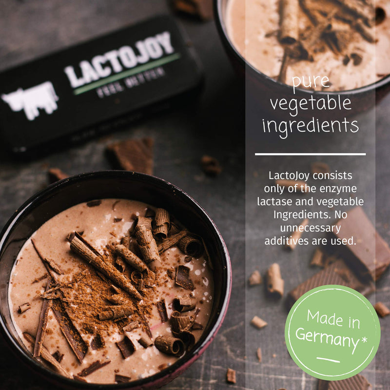 LactoJoy Lactase Pills I Powerful Lactase Enzymes for Lactose Intolerance I Ultra Pure Lactase for Improved Digestion I No Silicon Dioxide, No Artificial Flavors, No Sucralose I 100% Vegan I 45 Pieces - NewNest Australia