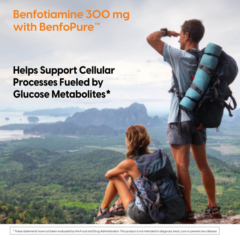 Doctor's Best Benfotiamine, Non-GMO, Vegan, Gluten Free, Soy Free, Helps Maintain Blood Sugar Levels, 300 mg, 60 Veggie Caps (DRB-00270) - NewNest Australia