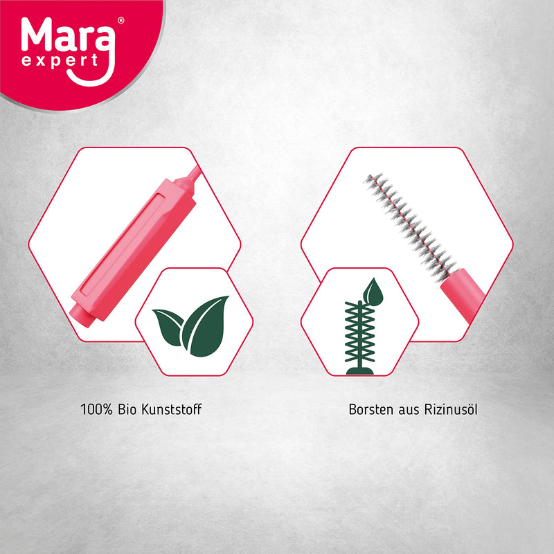 Mara Expert Interdental Brush Red 0.5 Mm Iso 2 Medium Fine 8 Interdental Brushes Bioplastic Brushes For Interdental Spaces With Mint Flavor Chlorhexidine Fluoride - NewNest Australia