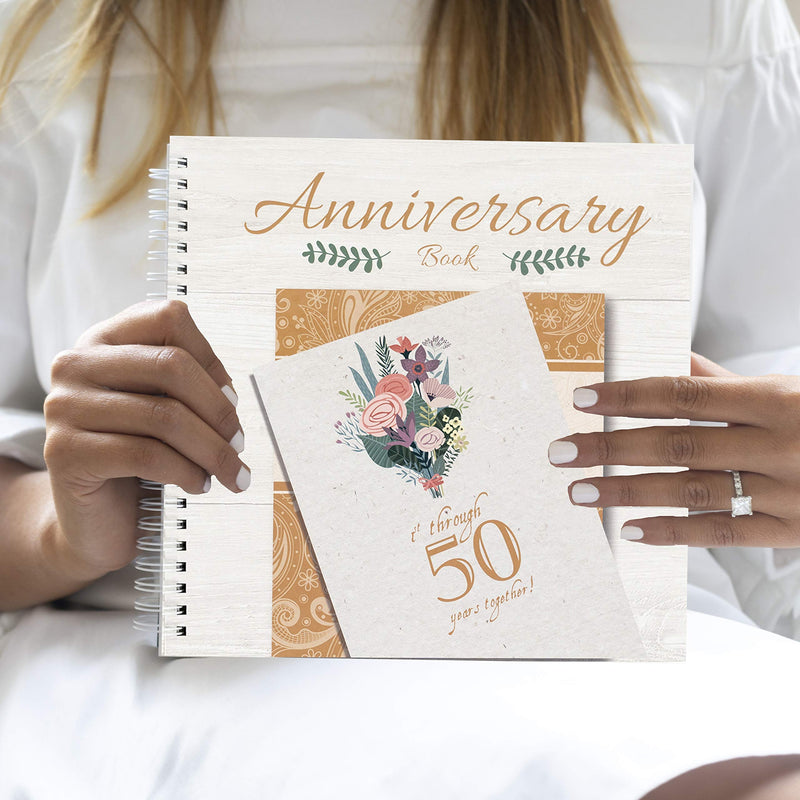 Unconditional ROSIE Wedding Anniversary Book - A Hardcover Journal to Document Wedding Anniversaries from The 1st to The 50th Year - Wedding Gifts for Bride and Groom - Wedding Planner Book - NewNest Australia