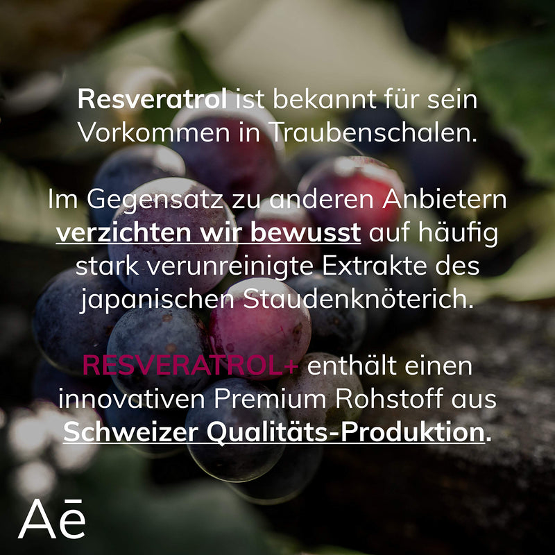 Resveratrol Plus High Dose 500 Mg Premium Trans Resveratrol From Switzerland Per Capsule Optimized Formula With Quercetin Laboratory Tested Quality From Germany 60 Capsules - NewNest Australia