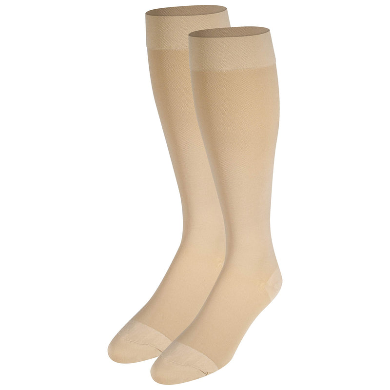 NuVein Medical Compression Stockings, 20-30 mmHg Support for Women & Men, Knee Length, Closed Toe, Beige, 3X-Large - NewNest Australia